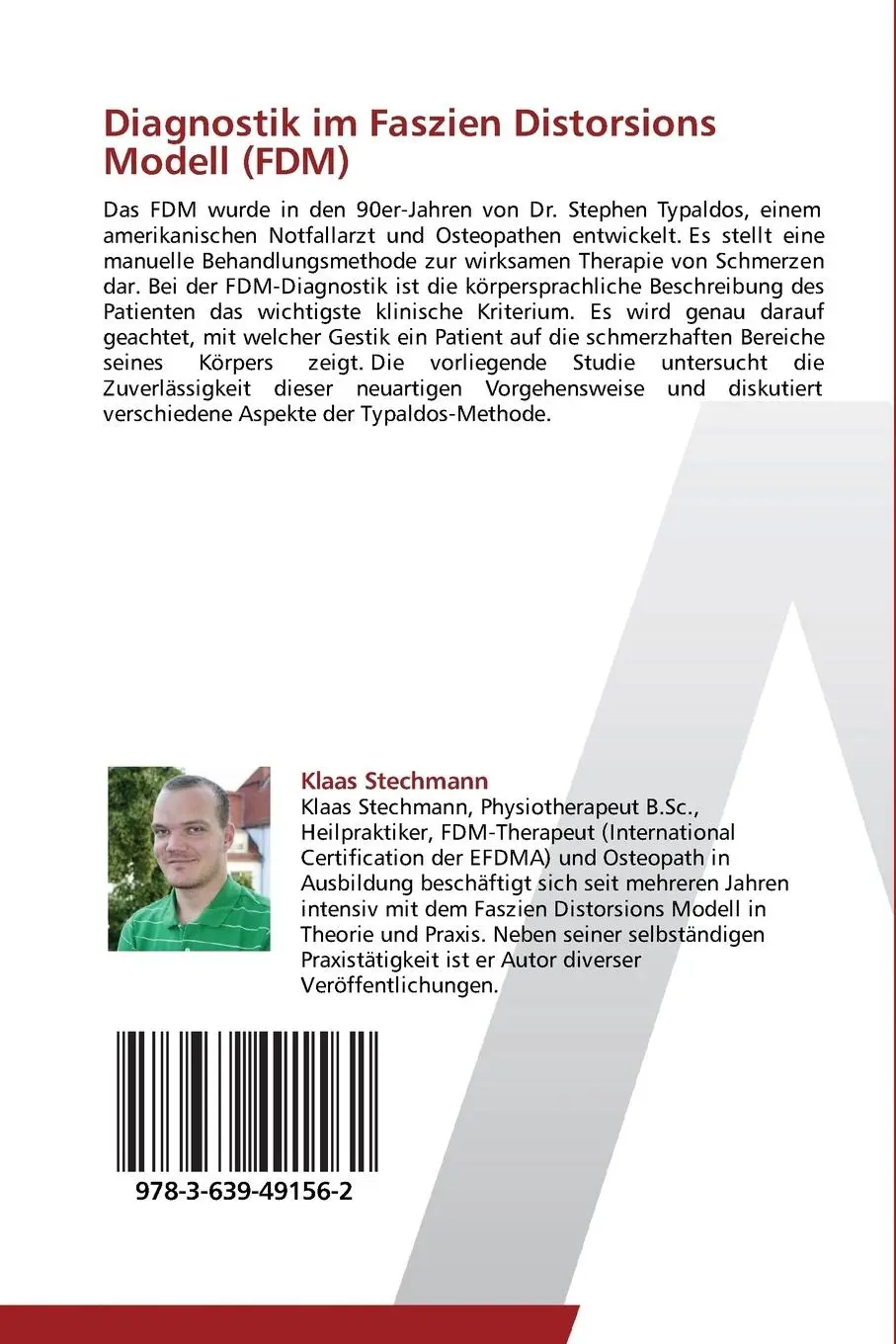 Rückseite: 9783639491562 | Diagnostik im Faszien Distorsions Modell (FDM) | Klaas Stechmann