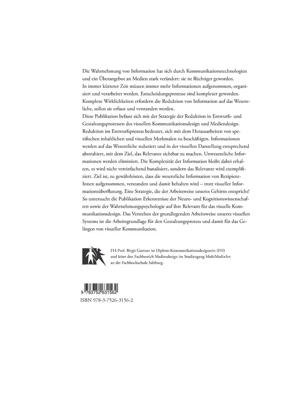 Rückseite: 9783752631562 | Reduktion | Schere im Kopf. Gestalten durch abstrahieren | Gurtner