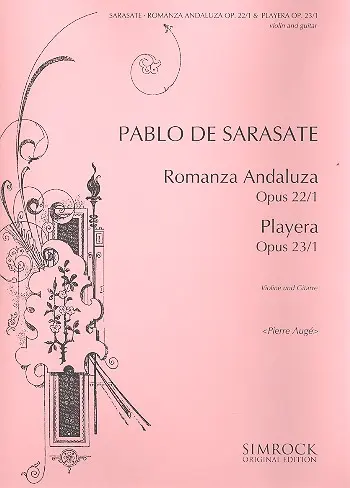 Cover: 9790221111562 | Romansa Andaluza &amp; Playera Op 22/1 Und Op 23 | Pablo de Sarasate