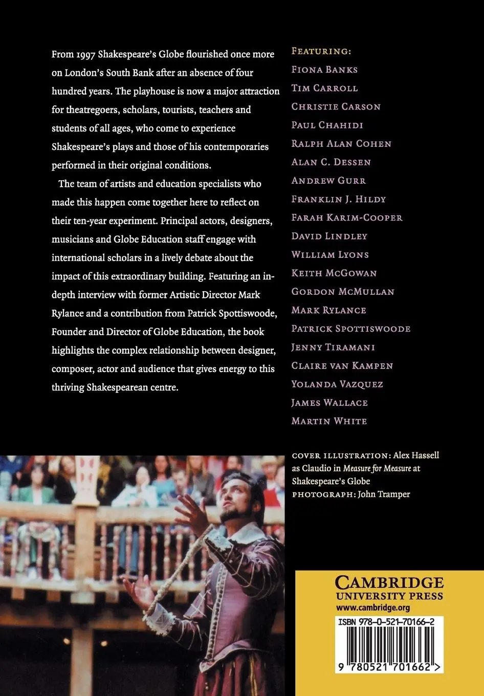 Rückseite: 9780521701662 | Shakespeare's Globe | Christie Carson (u. a.) | Taschenbuch | Englisch