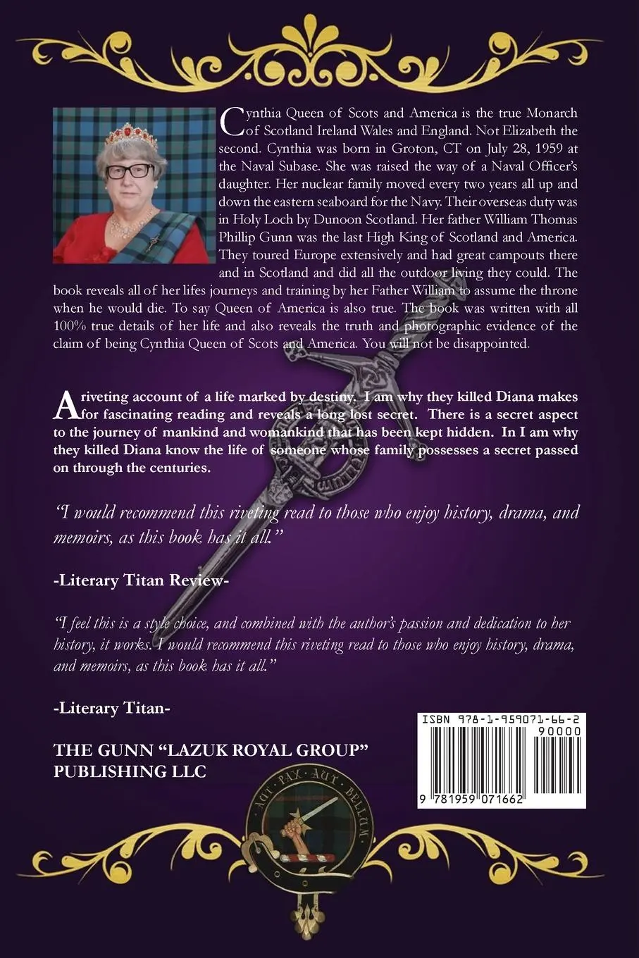 Rückseite: 9781959071662 | I AM WHY THEY KILLED DIANA | The Secret of the Red String | Lazuk