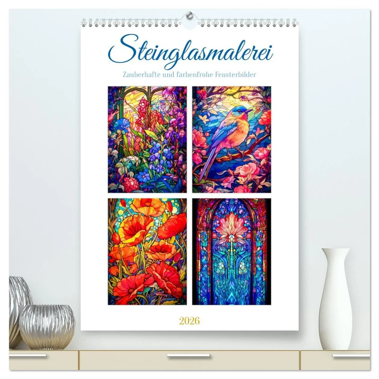 Cover: 9783516311662 | Steinglasmalerei (hochwertiger Premium Wandkalender 2026 DIN A2...