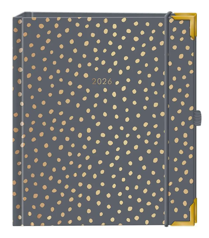 Cover: 9783986361662 | Terminplaner A5 Premium 2026 Dunkelgrau | Premium-Terminplaner | 2026