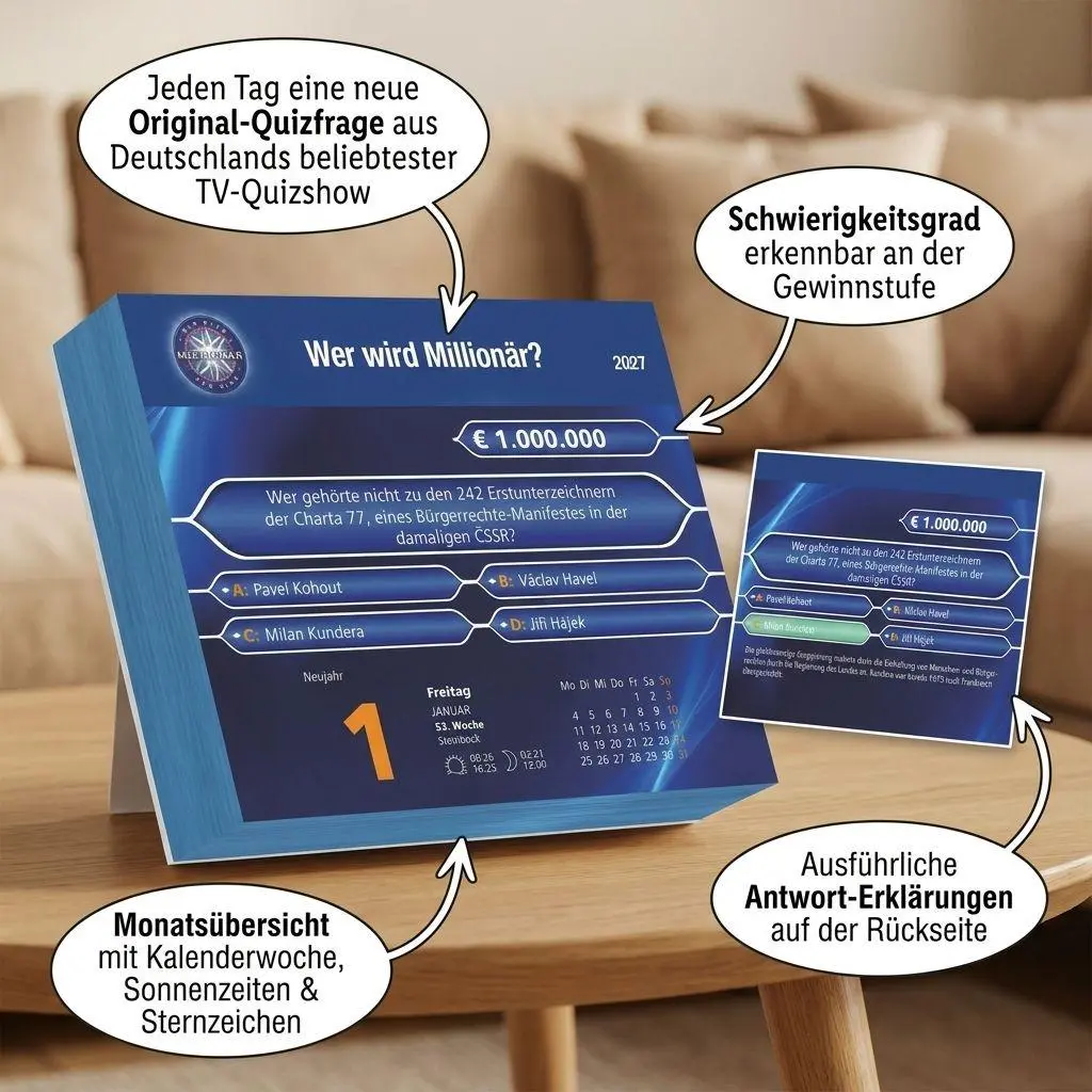 Bild: 4069095011762 | Wer wird Millionär 2027 | Neumann Verlage GmbH &amp; Co KG | Kalender