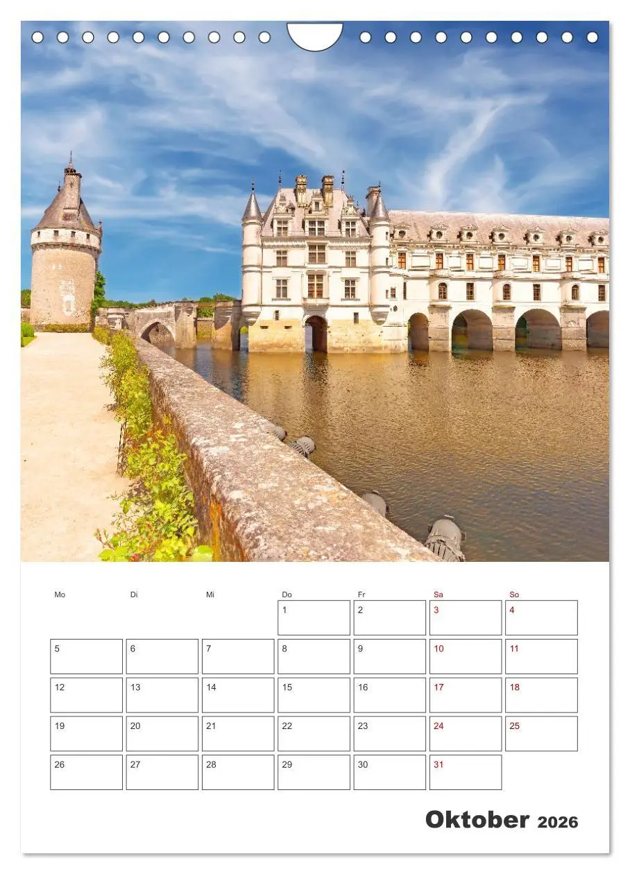 Bild: 9783516301762 | Schlösser der Loire - Reiseplaner (Wandkalender 2026 DIN A4 hoch),...