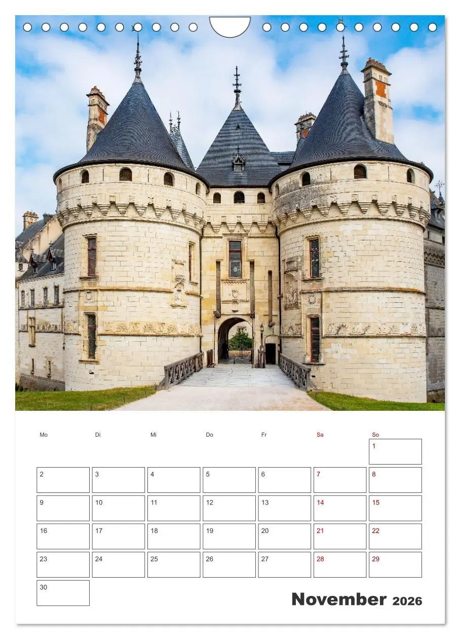 Bild: 9783516301762 | Schlösser der Loire - Reiseplaner (Wandkalender 2026 DIN A4 hoch),...