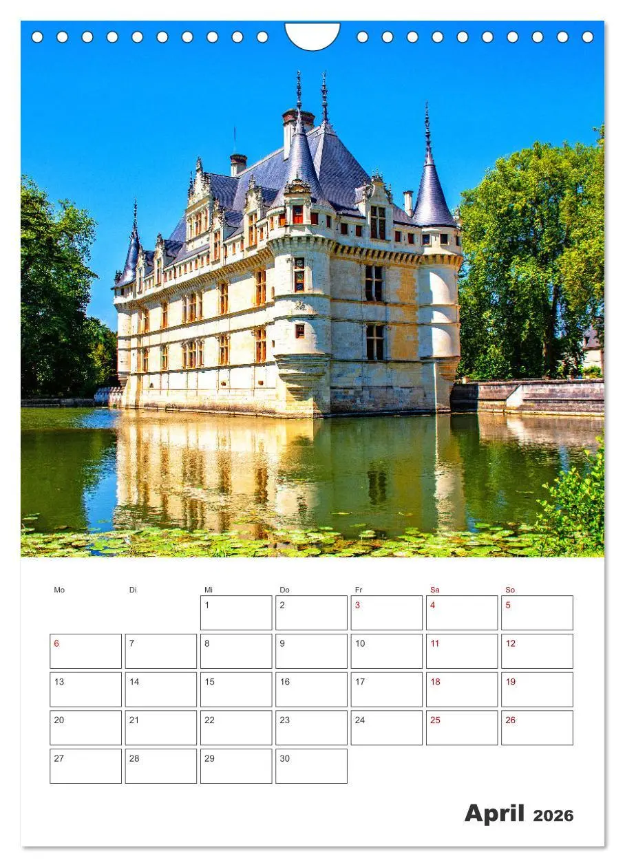 Bild: 9783516301762 | Schlösser der Loire - Reiseplaner (Wandkalender 2026 DIN A4 hoch),...