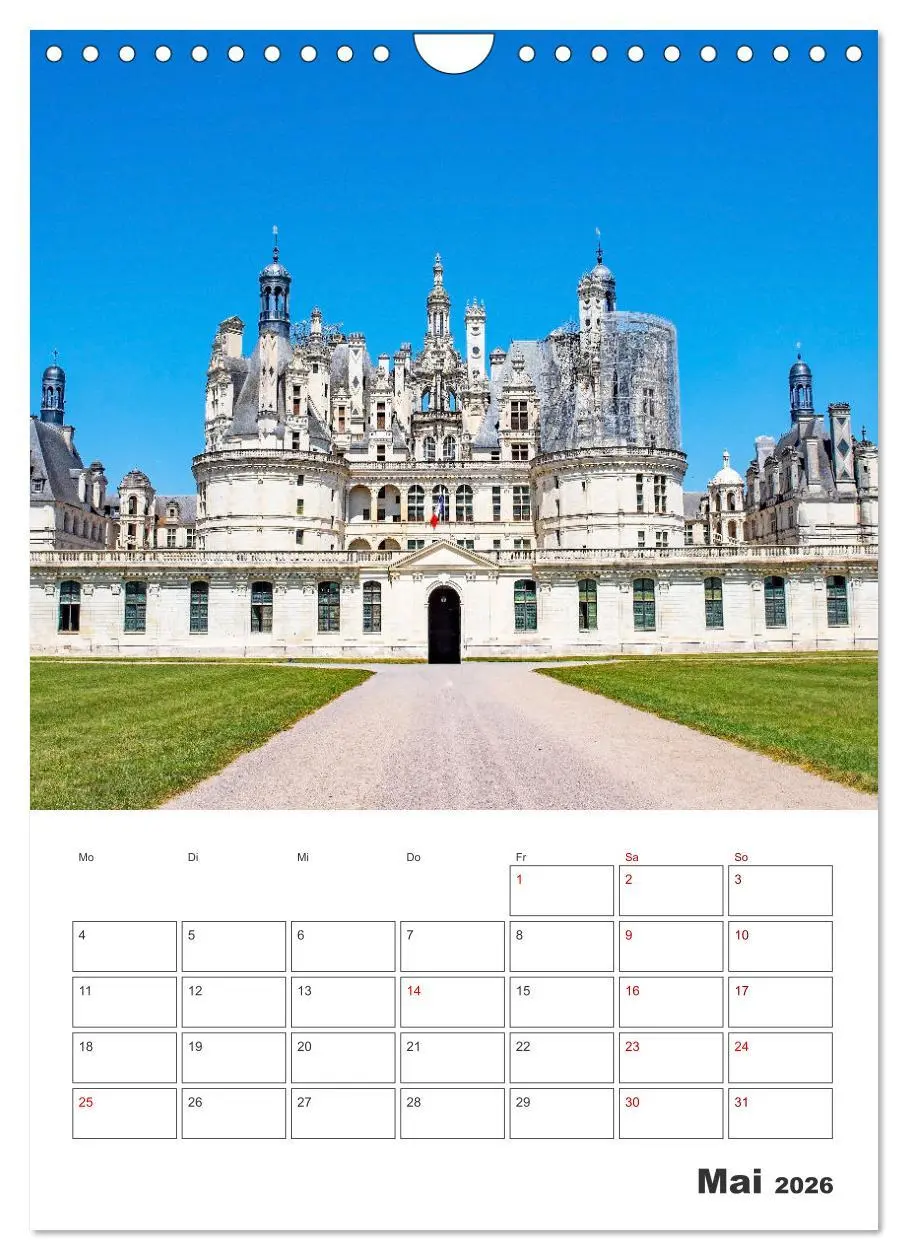Bild: 9783516301762 | Schlösser der Loire - Reiseplaner (Wandkalender 2026 DIN A4 hoch),...