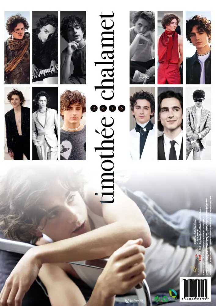 Bild: 9798893611762 | Timothée Chalamet 2026 | Offizieller Kalender | Kalender | 14 S.
