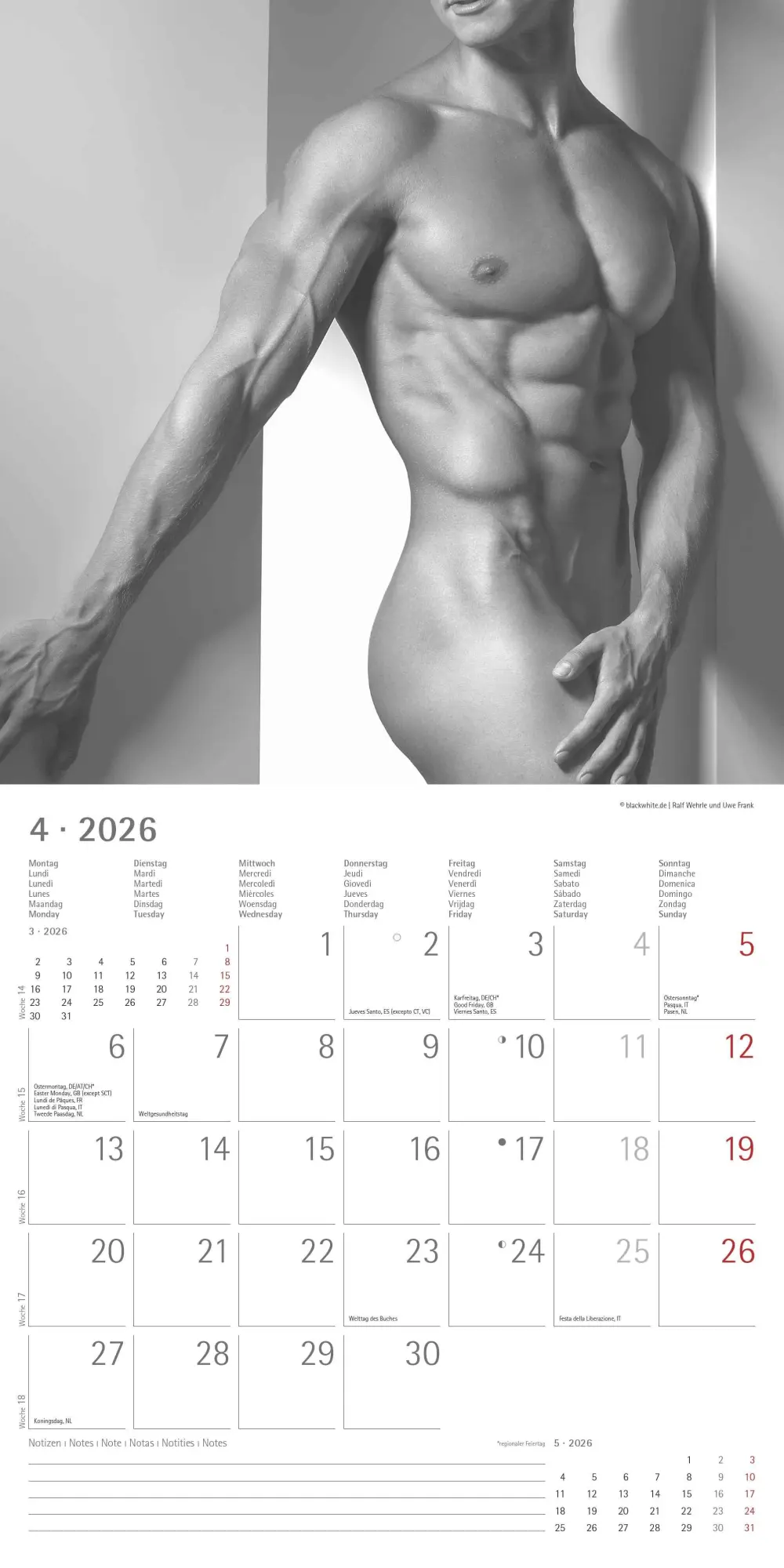 Bild: 4069095001862 | Masculine 2026 - Broschürenkalender 30x30 cm (30x60 geöffnet) -...