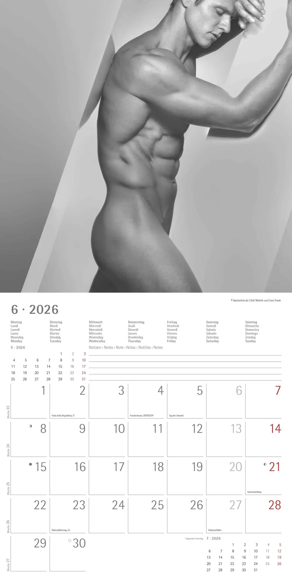Bild: 4069095001862 | Masculine 2026 - Broschürenkalender 30x30 cm (30x60 geöffnet) -...