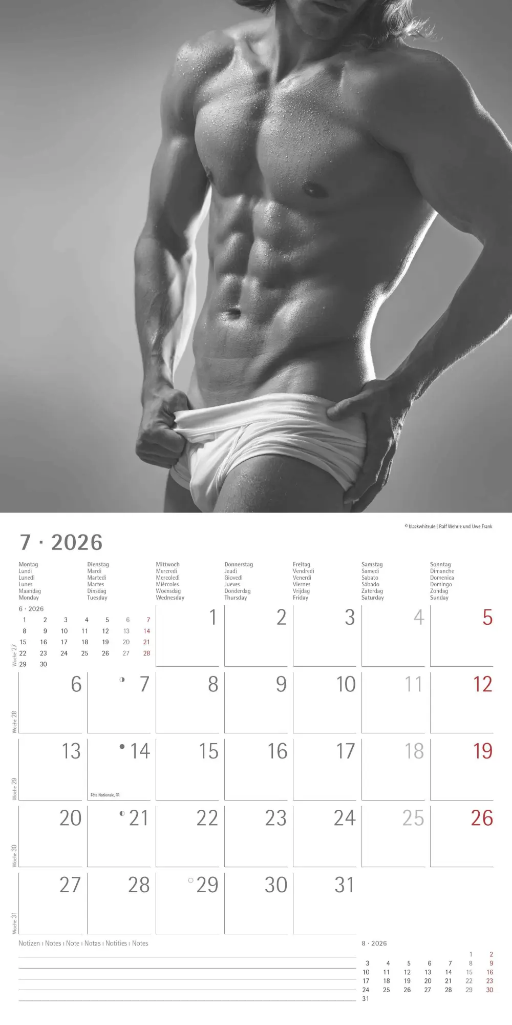 Bild: 4069095001862 | Masculine 2026 - Broschürenkalender 30x30 cm (30x60 geöffnet) -...