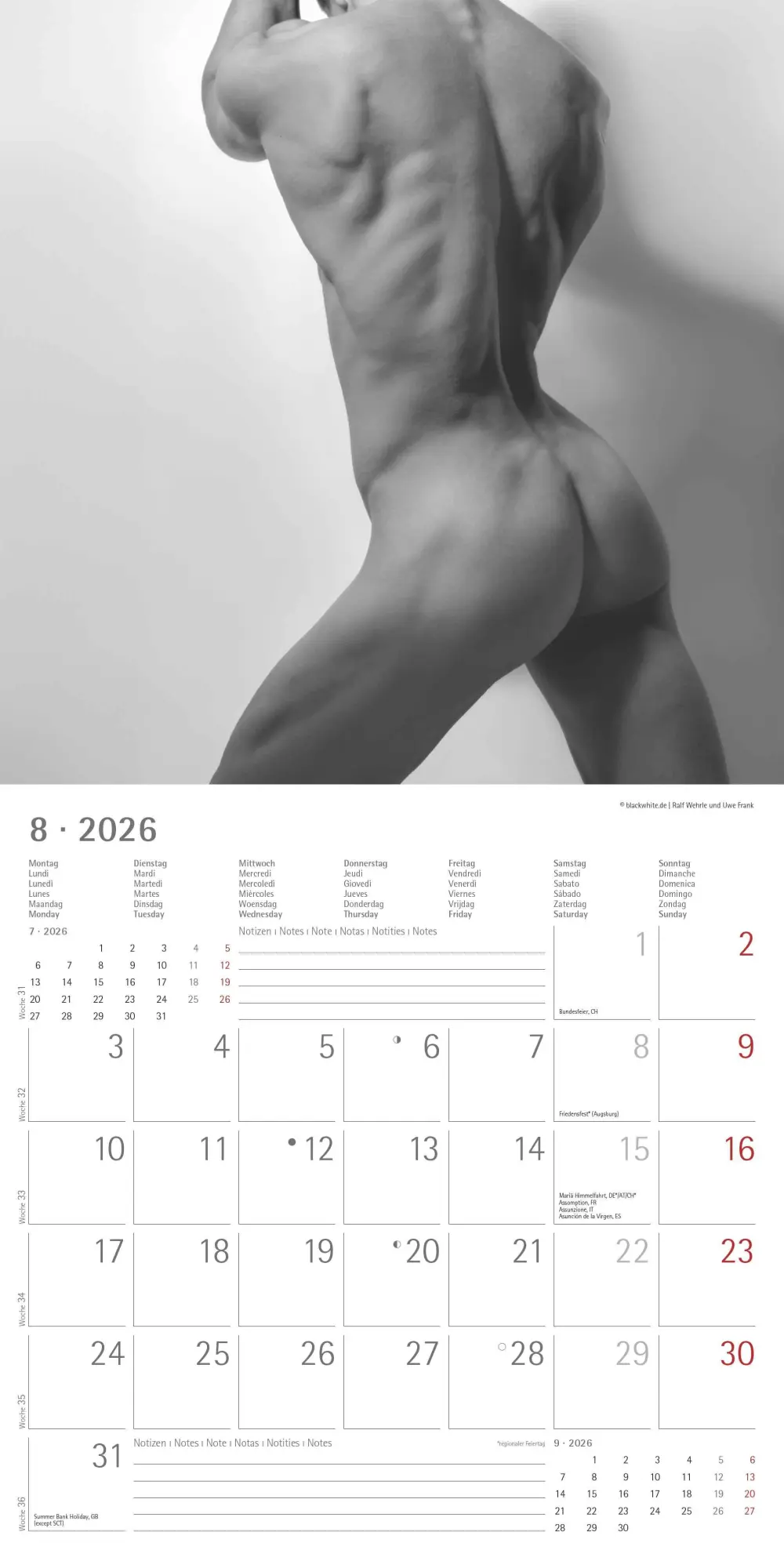 Bild: 4069095001862 | Masculine 2026 - Broschürenkalender 30x30 cm (30x60 geöffnet) -...