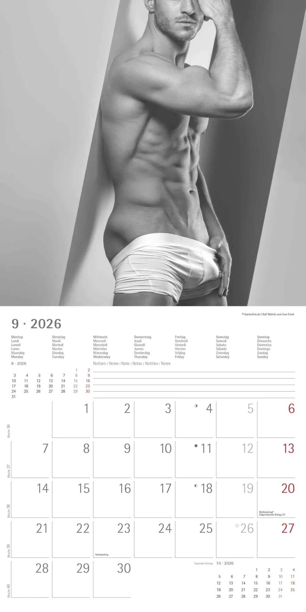 Bild: 4069095001862 | Masculine 2026 - Broschürenkalender 30x30 cm (30x60 geöffnet) -...