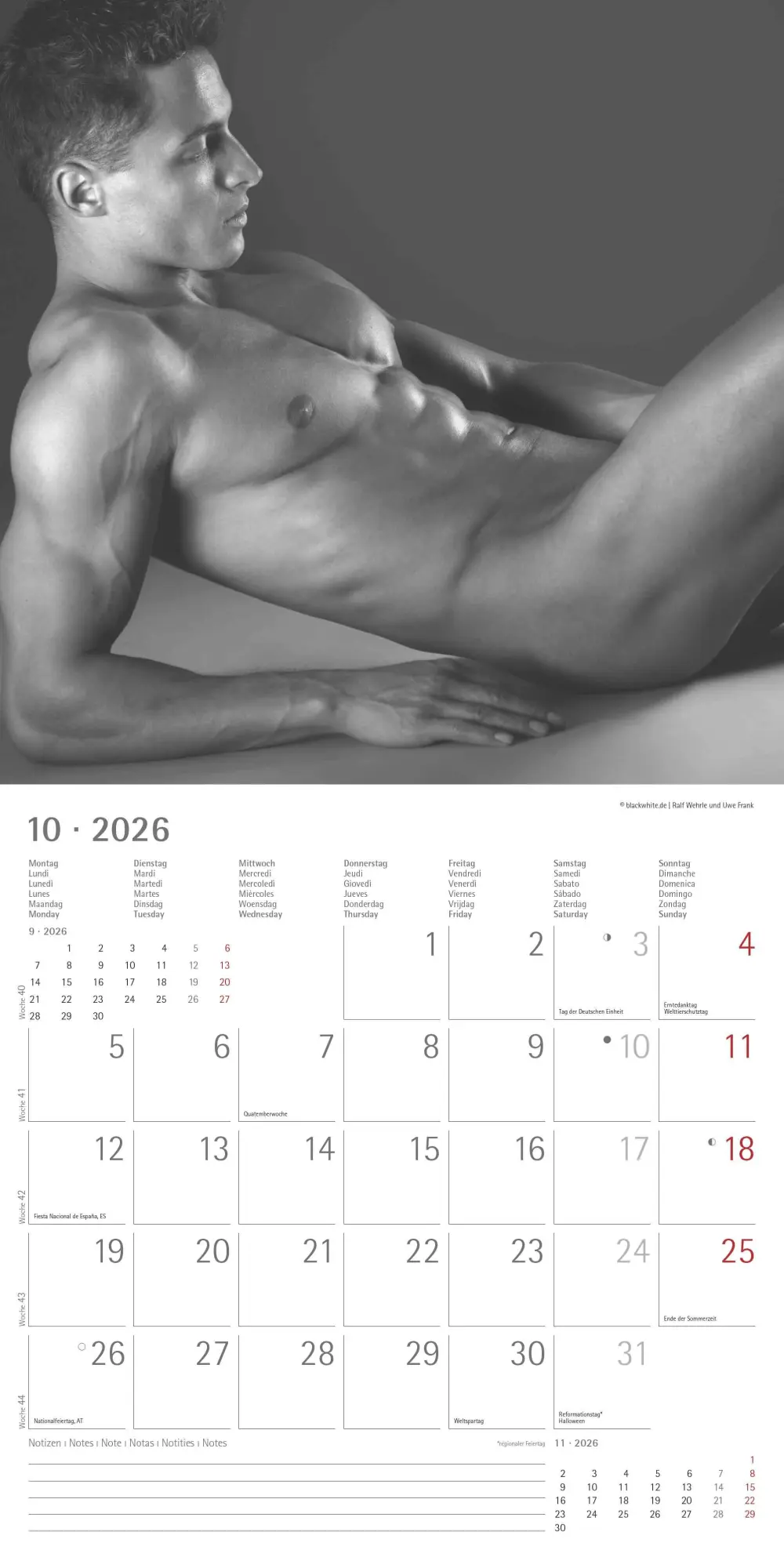 Bild: 4069095001862 | Masculine 2026 - Broschürenkalender 30x30 cm (30x60 geöffnet) -...