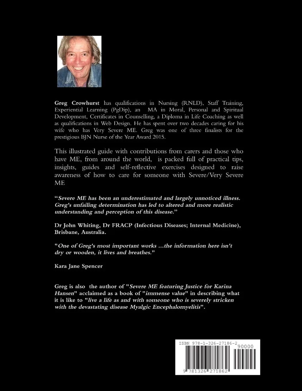 Rückseite: 9781326271862 | Severe ME | Notes for Carers | Greg Crowhurst | Taschenbuch | Englisch