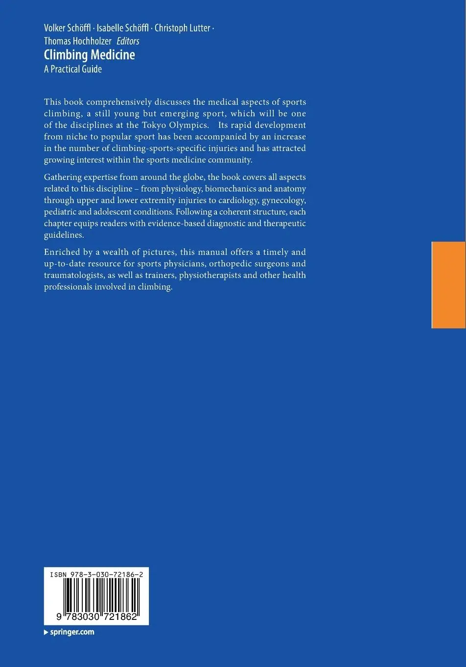 Rückseite: 9783030721862 | Climbing Medicine | A Practical Guide | Volker Schöffl (u. a.) | Buch