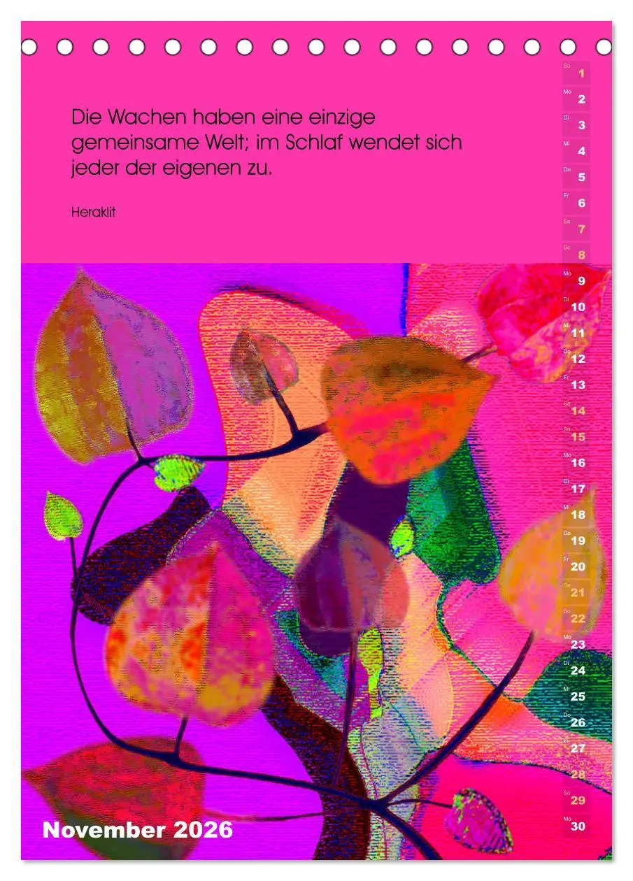 Bild: 9783516391862 | Philosophische Inspirationen Wandkalender 2026 (Tischkalender 2026...