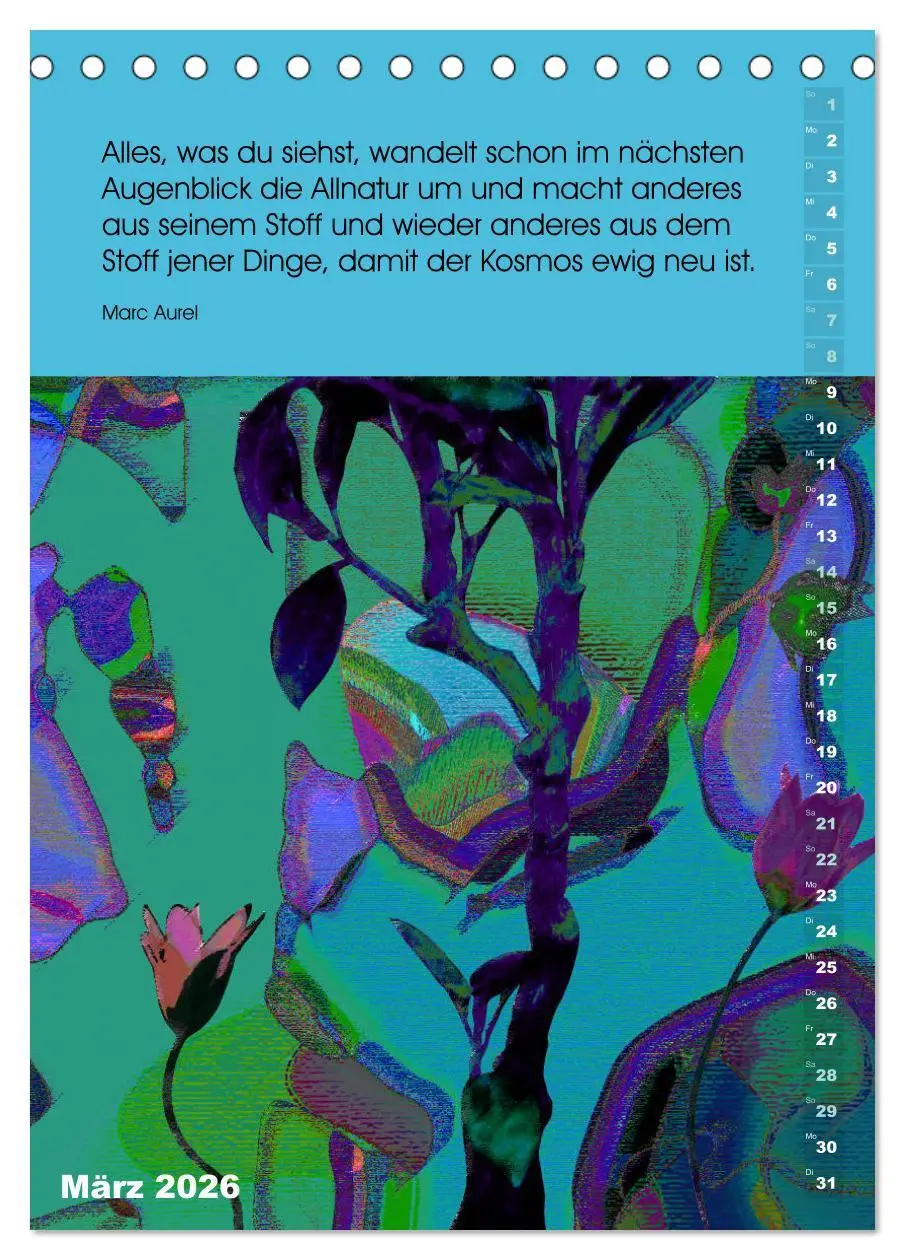 Bild: 9783516391862 | Philosophische Inspirationen Wandkalender 2026 (Tischkalender 2026...