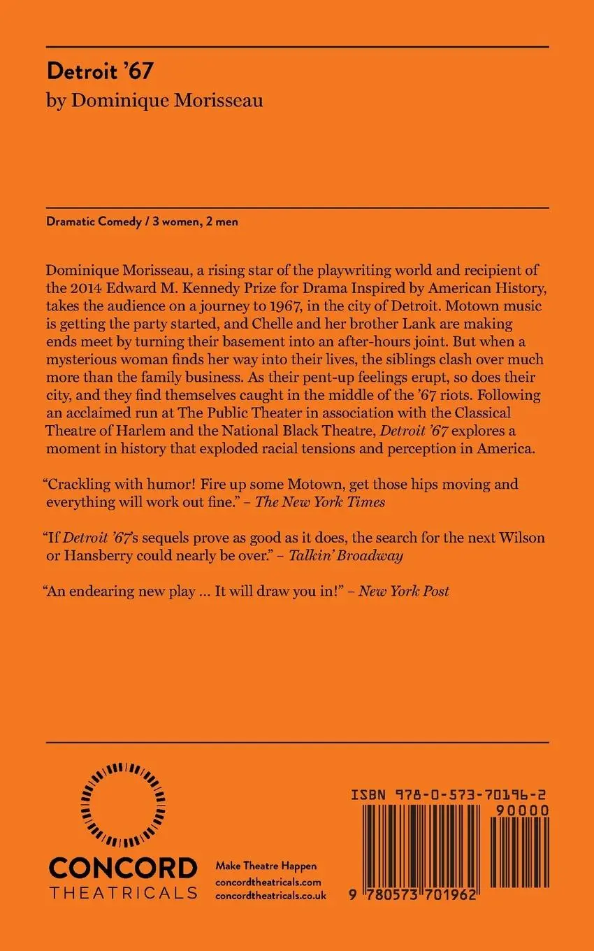 Rückseite: 9780573701962 | Detroit '67 | Dominique Morisseau | Taschenbuch | Englisch | 2014