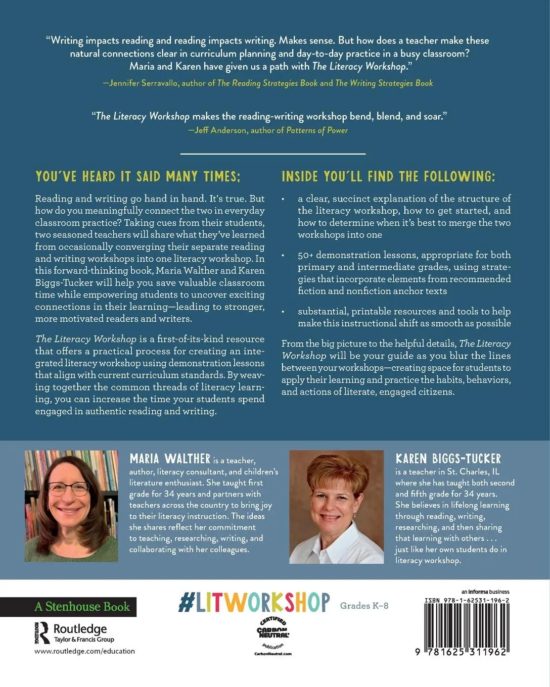 Rückseite: 9781625311962 | Literacy Workshop | Where Reading and Writing Converge | Taschenbuch