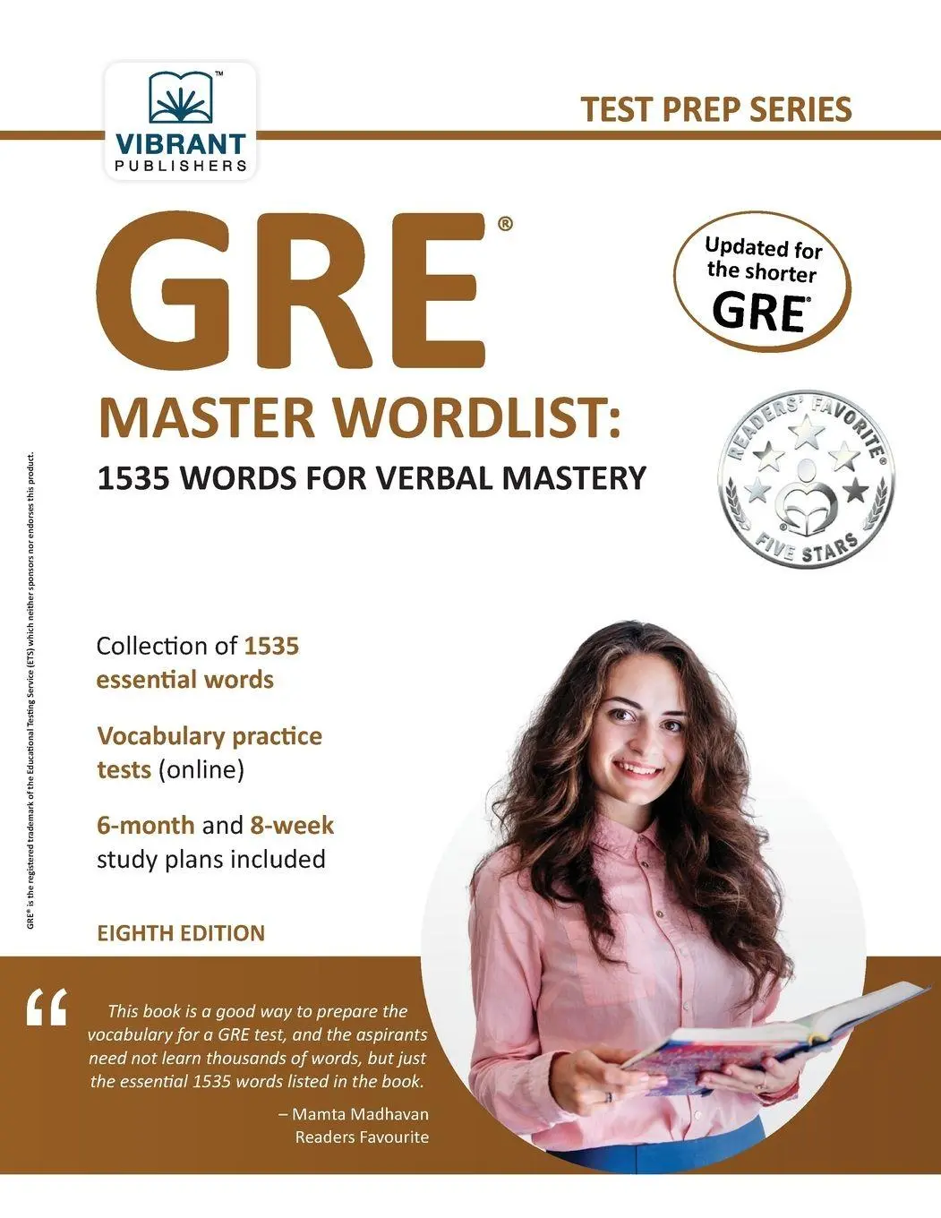 Cover: 9781636511962 | GRE Master Wordlist | 1535 Words for Verbal Mastery | Publishers
