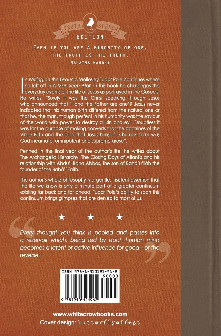 Rückseite: 9781910121962 | Writing on the Ground | Wellesley Tudor Pole | Taschenbuch | Englisch