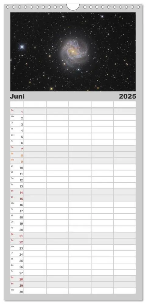 Bild: 9783457121962 | Familienplaner 2025 - Beeindruckendes Universum mit 5 Spalten...