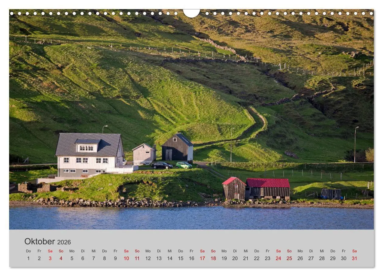 Bild: 9783457811962 | Färöer Inseln 2026 (Wandkalender 2026 DIN A3 quer), CALVENDO...
