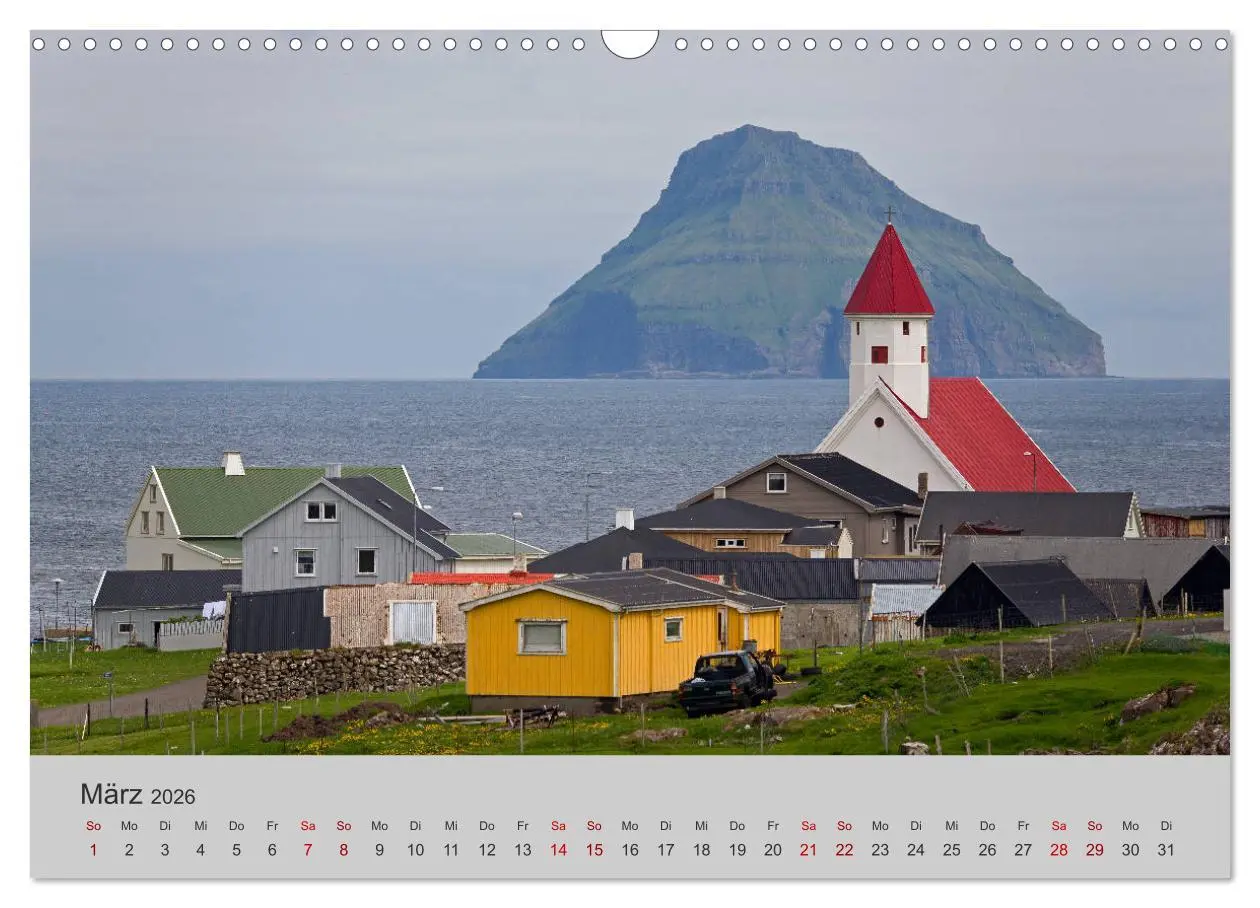 Bild: 9783457811962 | Färöer Inseln 2026 (Wandkalender 2026 DIN A3 quer), CALVENDO...