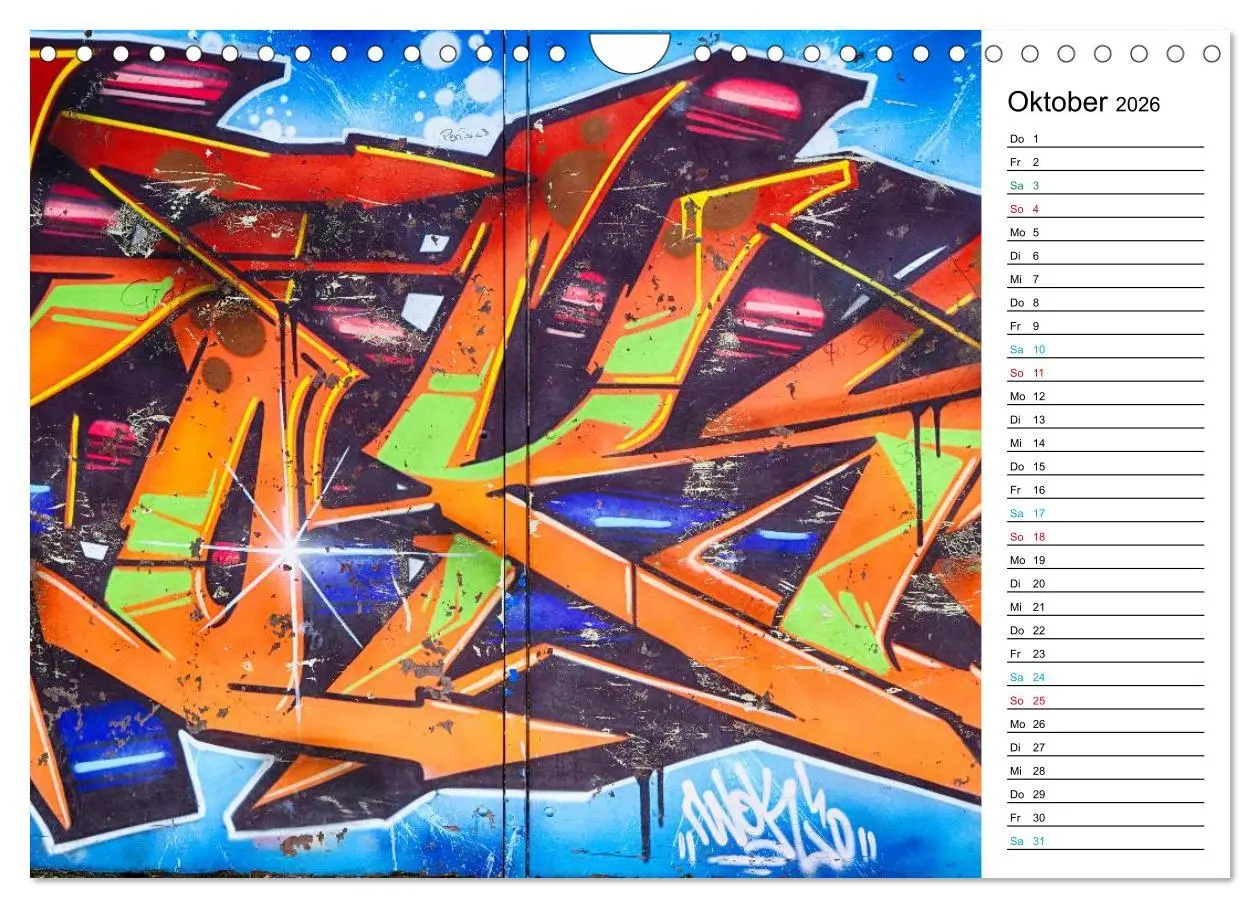Bild: 9783457981962 | Dresden Graffiti (Wandkalender 2026 DIN A4 quer), CALVENDO...