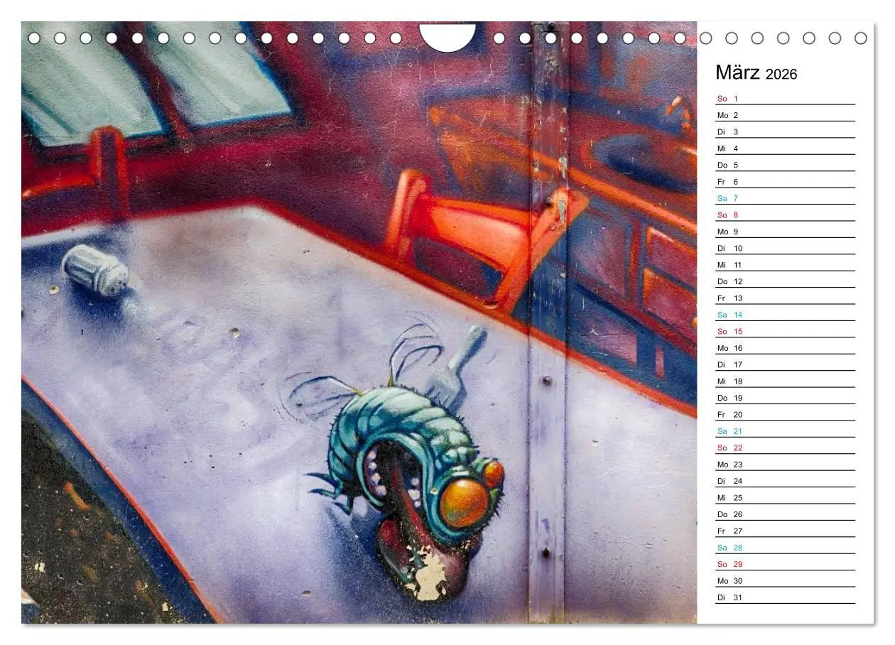 Bild: 9783457981962 | Dresden Graffiti (Wandkalender 2026 DIN A4 quer), CALVENDO...