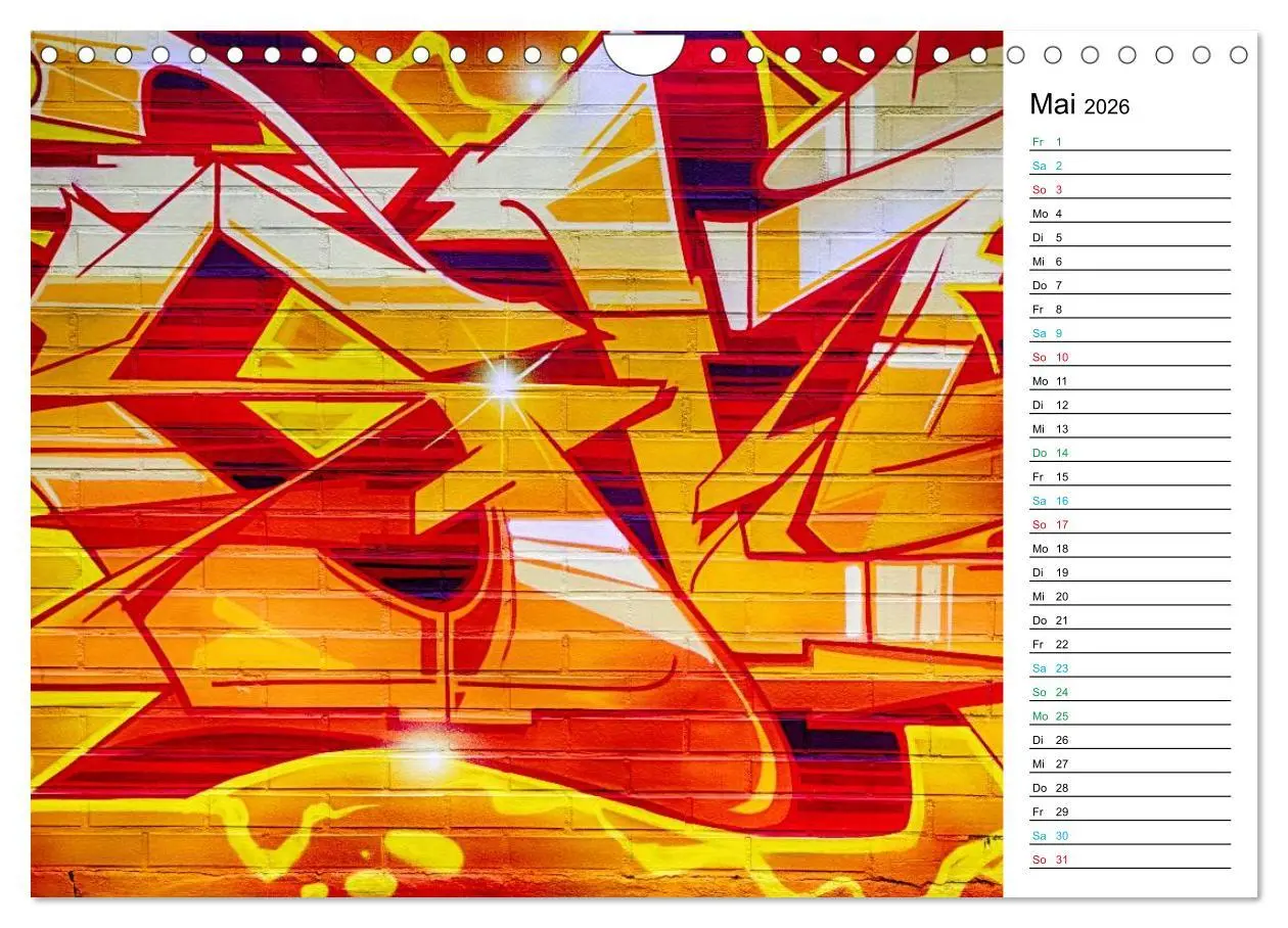 Bild: 9783457981962 | Dresden Graffiti (Wandkalender 2026 DIN A4 quer), CALVENDO...
