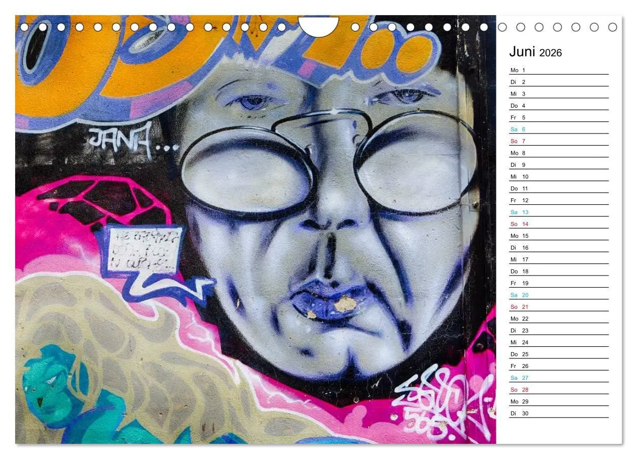 Bild: 9783457981962 | Dresden Graffiti (Wandkalender 2026 DIN A4 quer), CALVENDO...