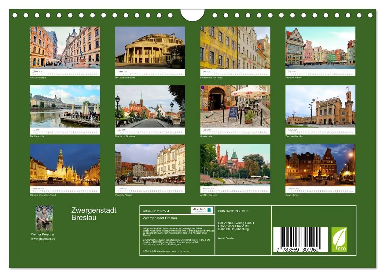 Bild: 9783569301962 | Zwergenstadt Breslau (Wandkalender 2027 DIN A4 quer), CALVENDO...