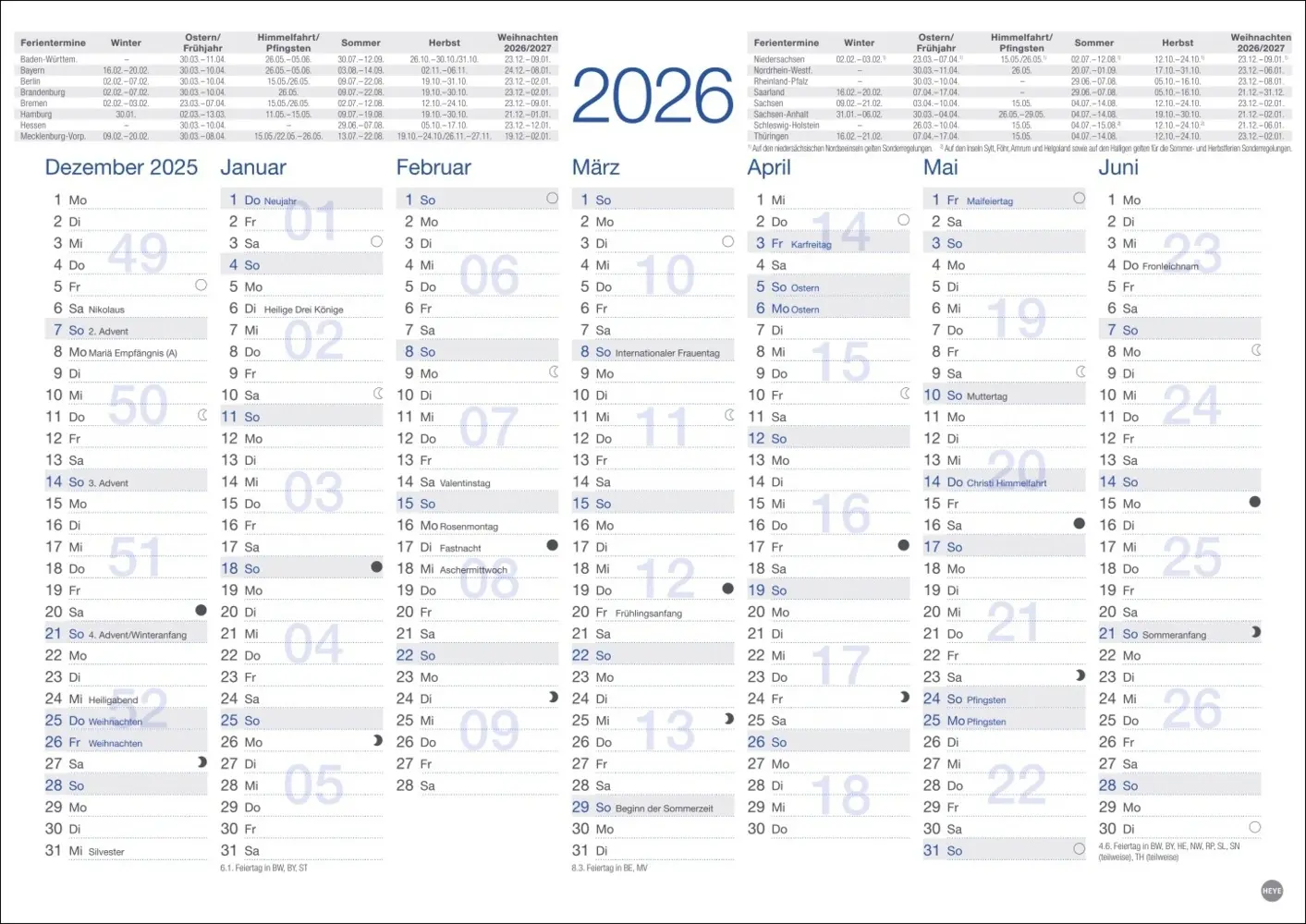 Cover: 9783756411962 | Tafelkalender A4 2026 | Kalender | Loseblatt-Ausgabe | 2 S. | Deutsch