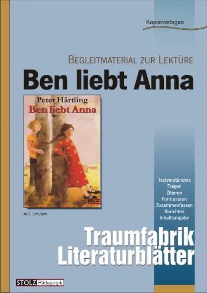 Cover: 9783897781962 | Ben liebt Anna - Literaturblätter | Karin Pfeiffer | Broschüre | 32 S.
