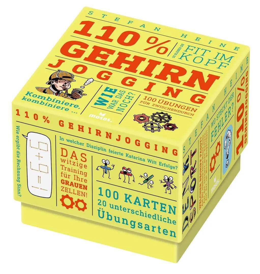 Cover: 9783964551962 | 110% Gehirnjogging | Stefan Heine | Spiel | 110%- Box | 100 S. | 51962
