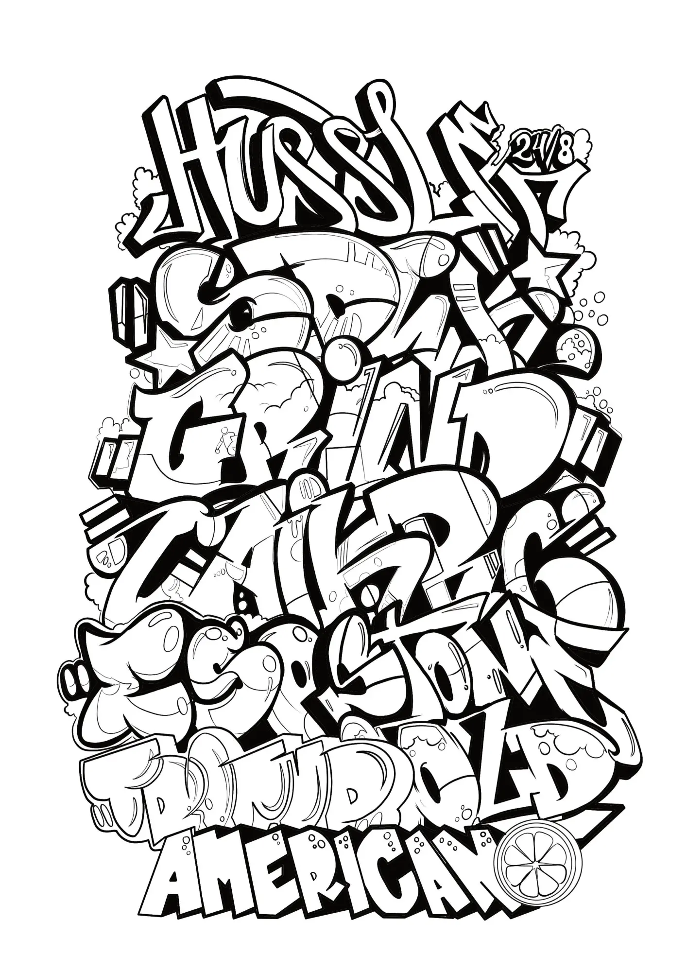 Bild: 9783986571962 | GRAFFITI Malbuch - SPRAY PARTY - für Teenager mit 50 coolen...