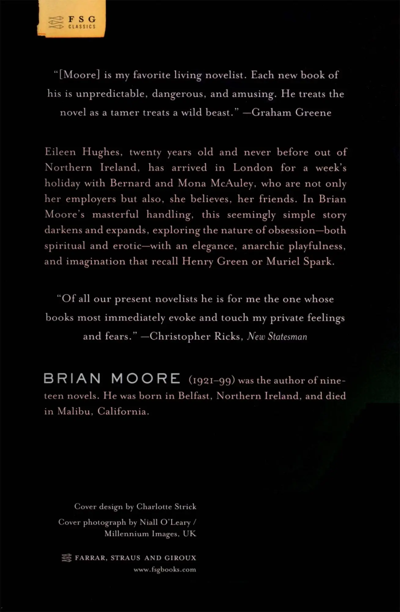Rückseite: 9780374532062 | Temptation of Eileen Hughes | Brian Moore | Taschenbuch | Englisch