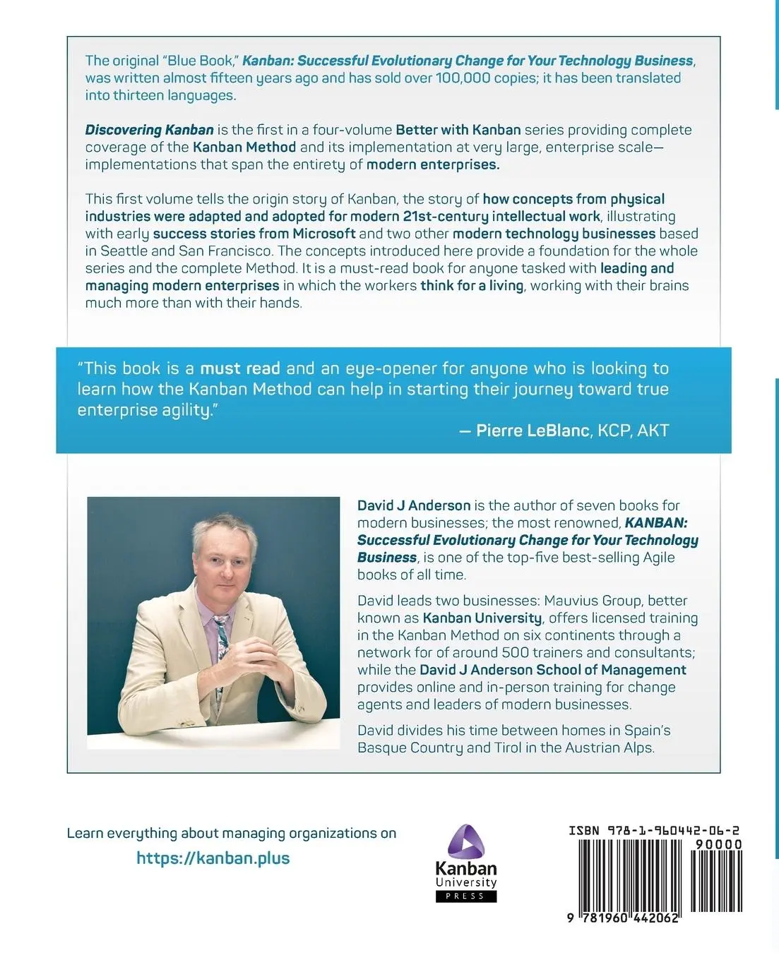 Rückseite: 9781960442062 | Discovering Kanban | The Evolutionary Path to Enterprise Agility