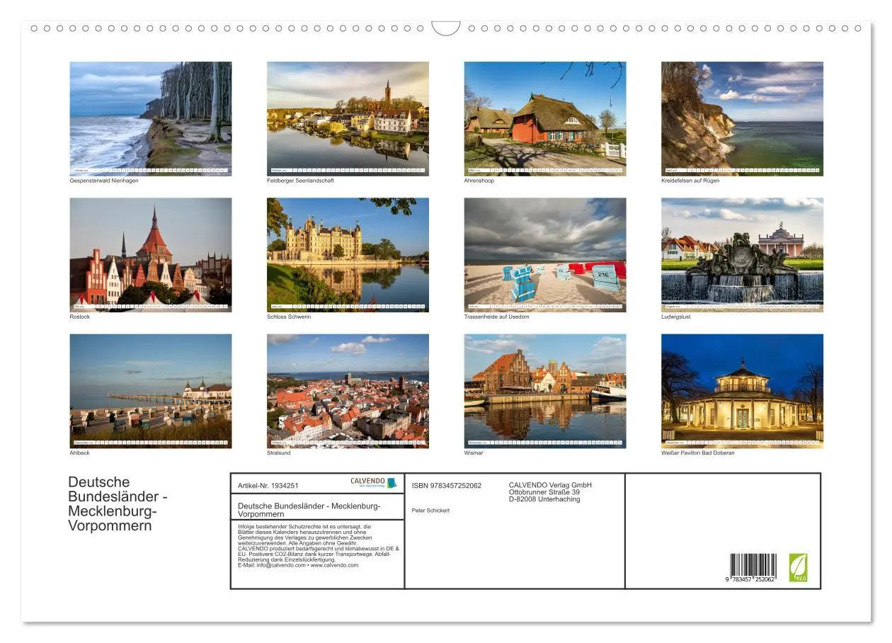 Bild: 9783457252062 | Deutsche Bundesländer - Mecklenburg-Vorpommern (Wandkalender 2026...