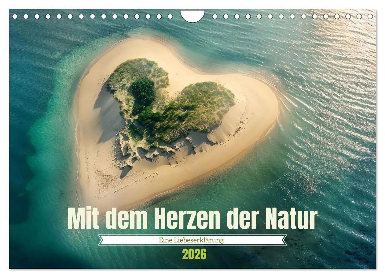 Cover: 9783457322062 | Mit dem Herzen der Natur (Wandkalender 2026 DIN A4 quer), CALVENDO...