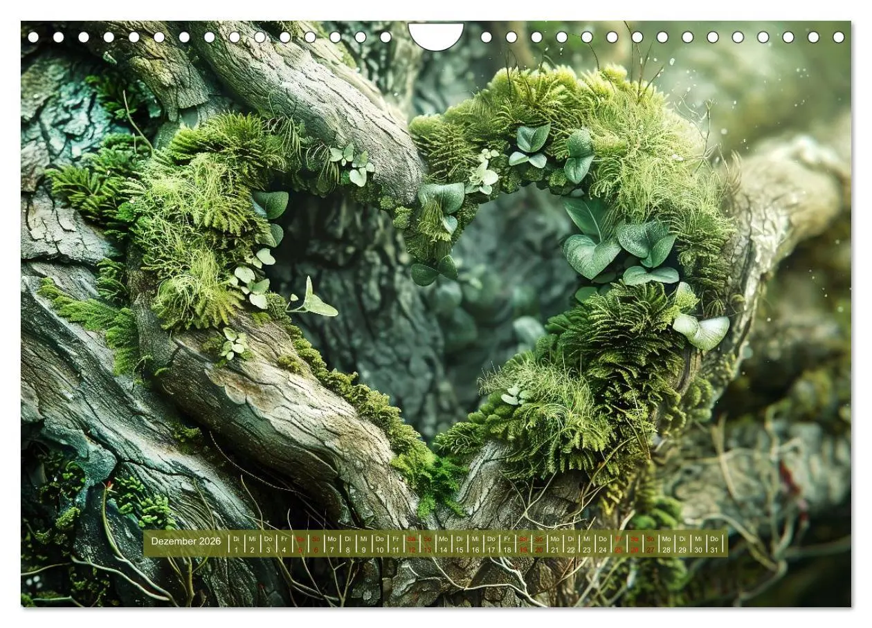 Bild: 9783457322062 | Mit dem Herzen der Natur (Wandkalender 2026 DIN A4 quer), CALVENDO...