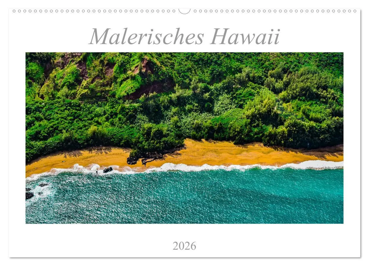 Cover: 9783457632062 | Malerisches Hawaii (Wandkalender 2026 DIN A2 quer), CALVENDO...