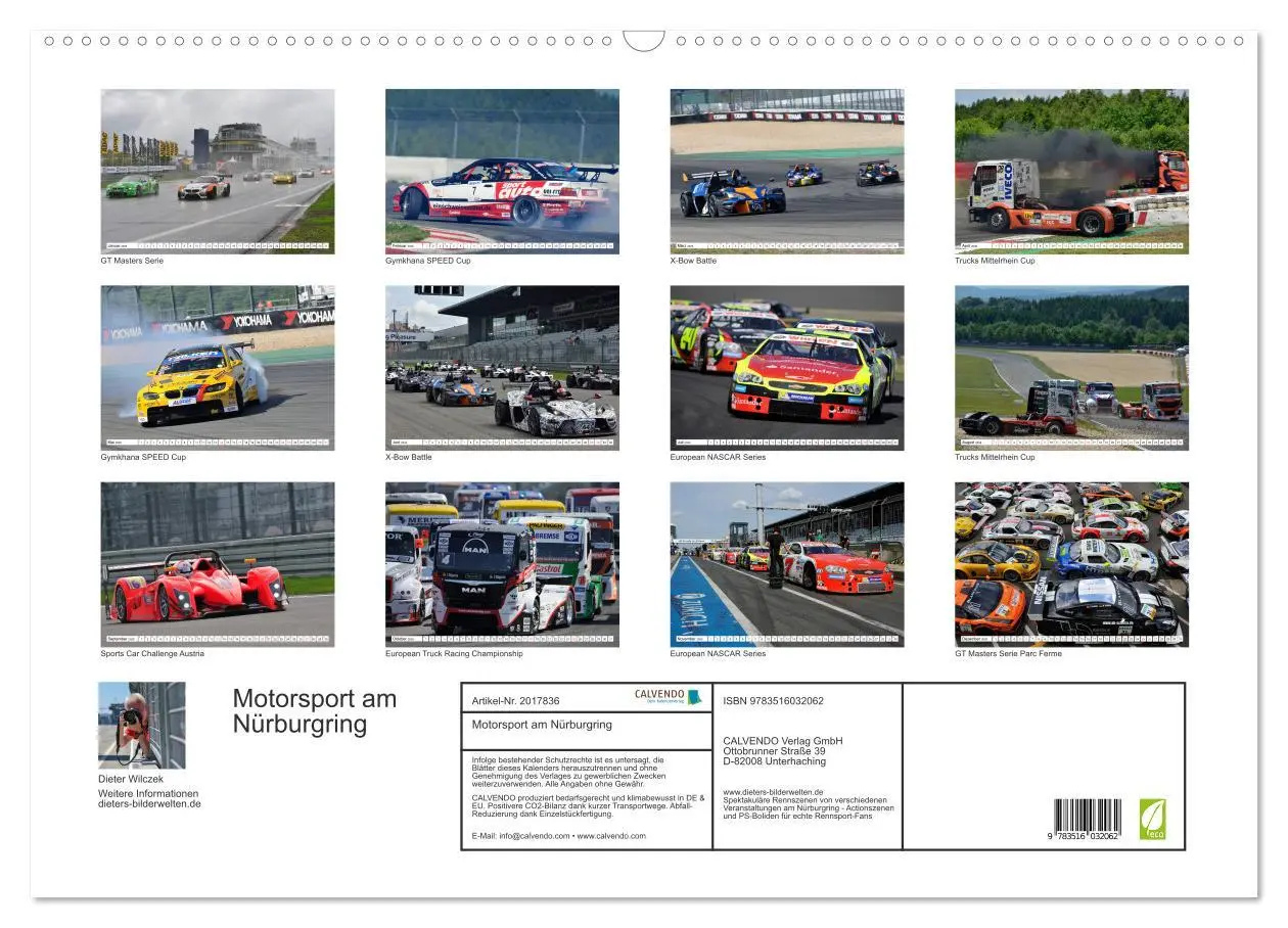 Bild: 9783516032062 | Motorsport am Nürburgring (Wandkalender 2026 DIN A2 quer), CALVENDO...