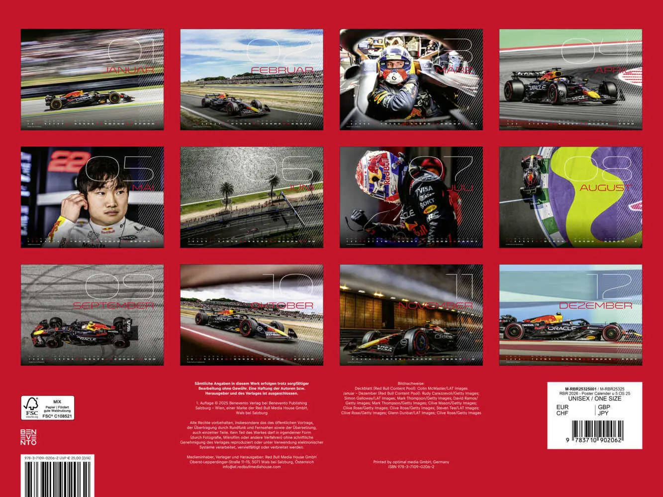 Bild: 9783710902062 | Oracle Red Bull Racing 2026 - Posterkalender | Kalender | 14 S. | 2026