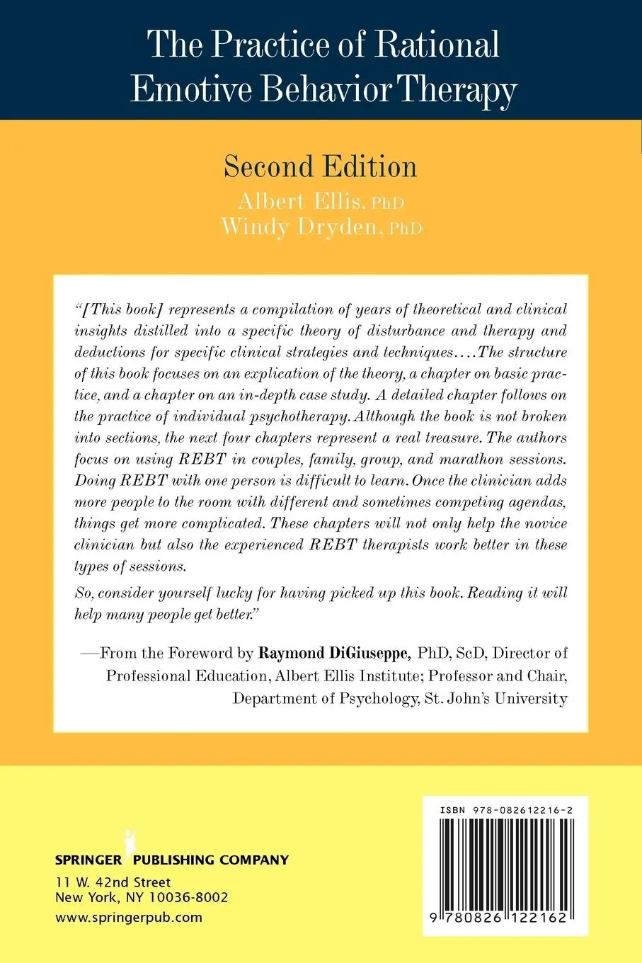 Rückseite: 9780826122162 | The Practice of Rational Emotive Behavior Therapy | Ellis (u. a.)