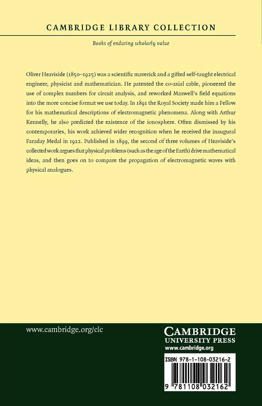 Rückseite: 9781108032162 | Electromagnetic Theory - Volume 2 | Oliver Heaviside | Taschenbuch