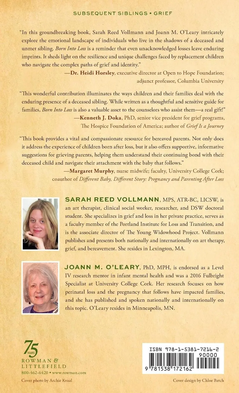 Rückseite: 9781538172162 | Born Into Loss | Sarah Reed Vollmann (u. a.) | Buch | Englisch | 2024